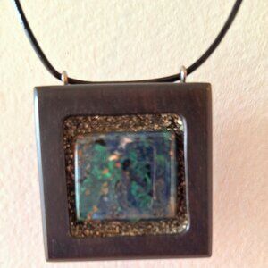 Wooden Pendant Necklace